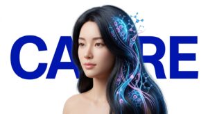 두피 케어 및 회복을 상징하는 비주얼 일러스트